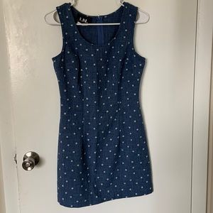 Adorable Vintage Flower Jean dress
